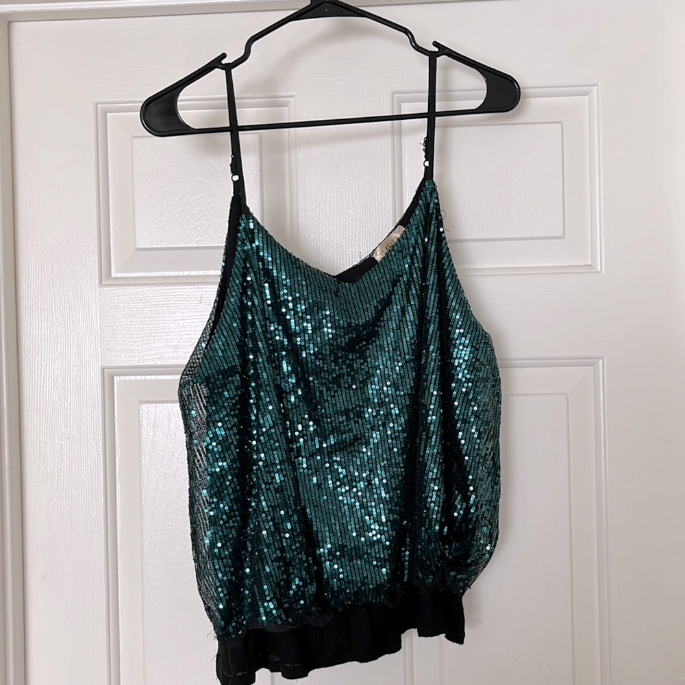 Sequin blouse perfect for a night out